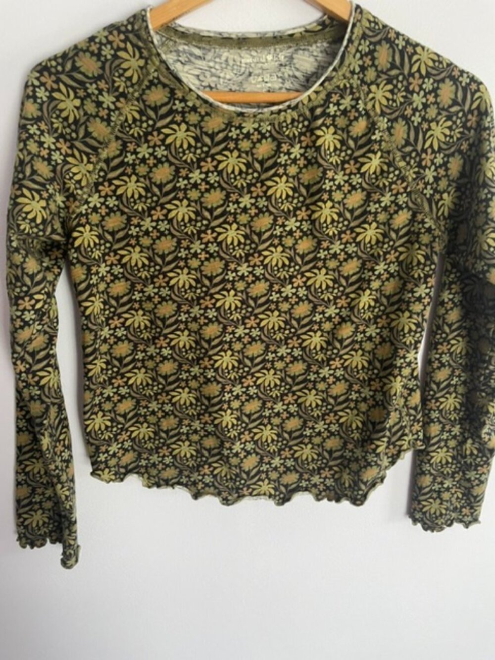 Natural Life, long-sleeve, floral, 100% cotton shirt, Women's small